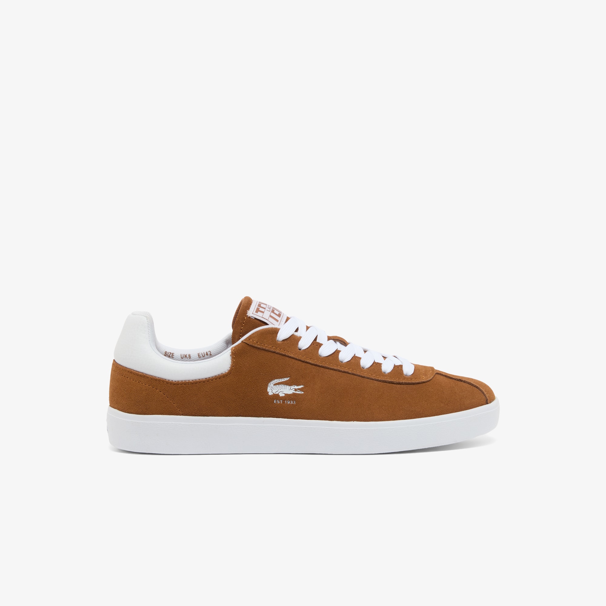 Lacoste Men's Baseshot Suede Sneakers - 11 In Brown