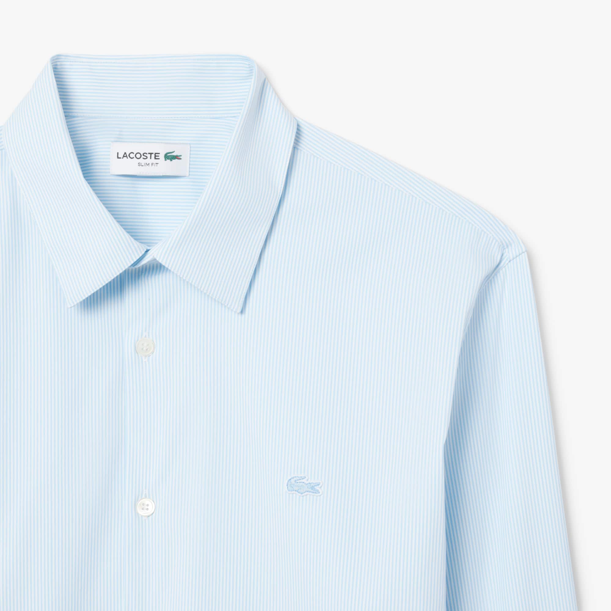 Men's Slim Fit Striped Stretch Button Down Shirt