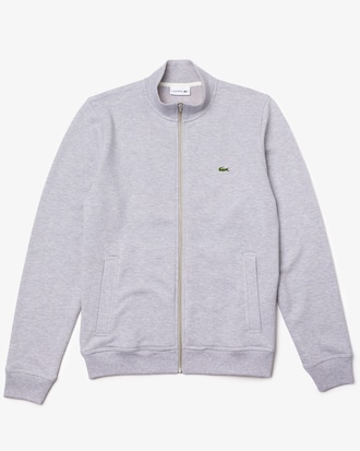 Men's Zip-Up Piqué Fleece Jacket