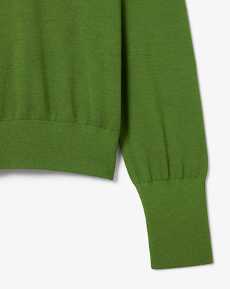 Runway Polo Collar Merino Wool Sweater