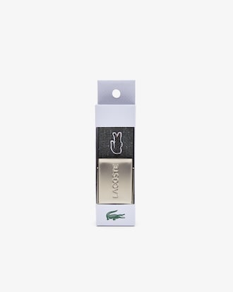 Ceinture homme Lacoste L.12.12 avec boucle sigl&eacute;e