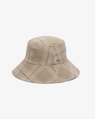 Women's Plaid Cotton Poplin Bucket Hat