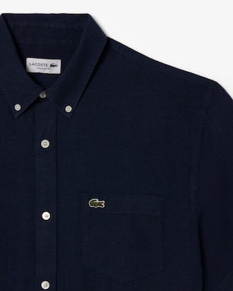 Men's Short Sleeve Linen Shirt  