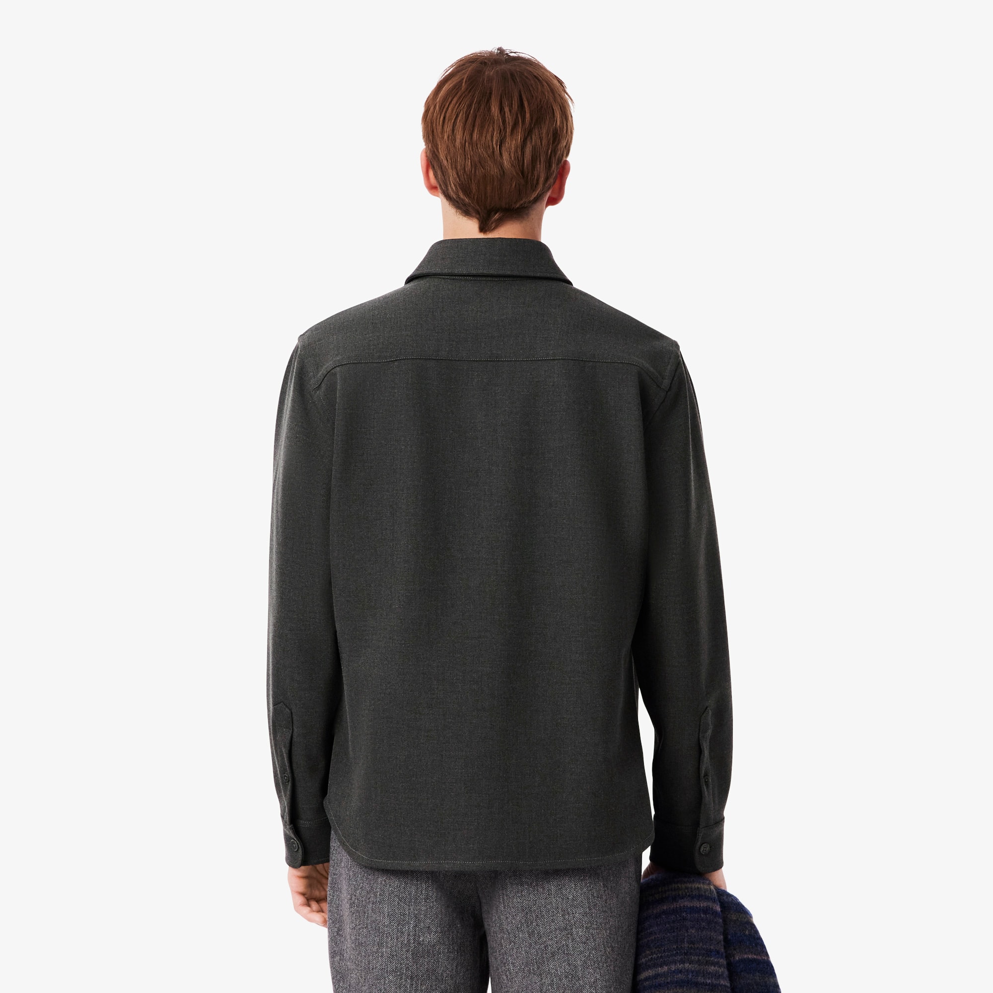 Men's Oversized Double Face Overshirt - Button Down Shirts - New