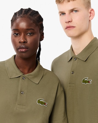 Unisex Loose Fit L.12.12 Piqué Badge Polo