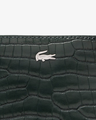 Small Chantaco Embossed Leather Half Moon Bag