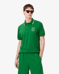 Classic Fit Printed Piqu&eacute; Polo Shirt