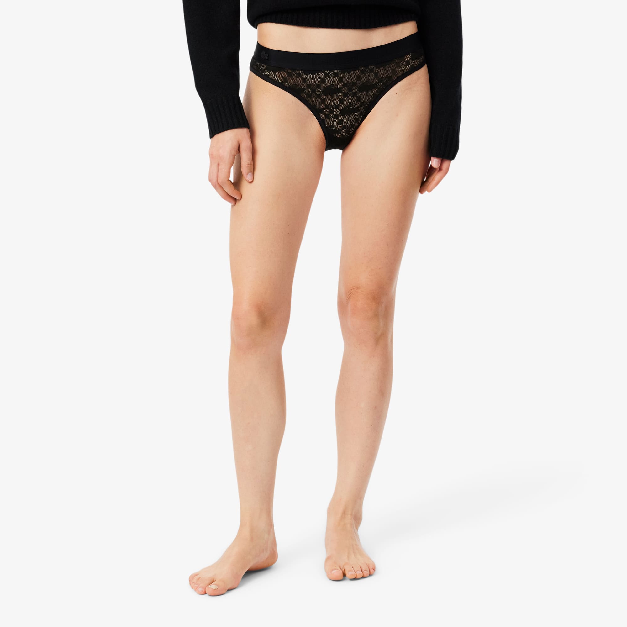 Logo Waist Mesh Briefs