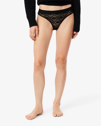 Logo Waist Mesh Briefs