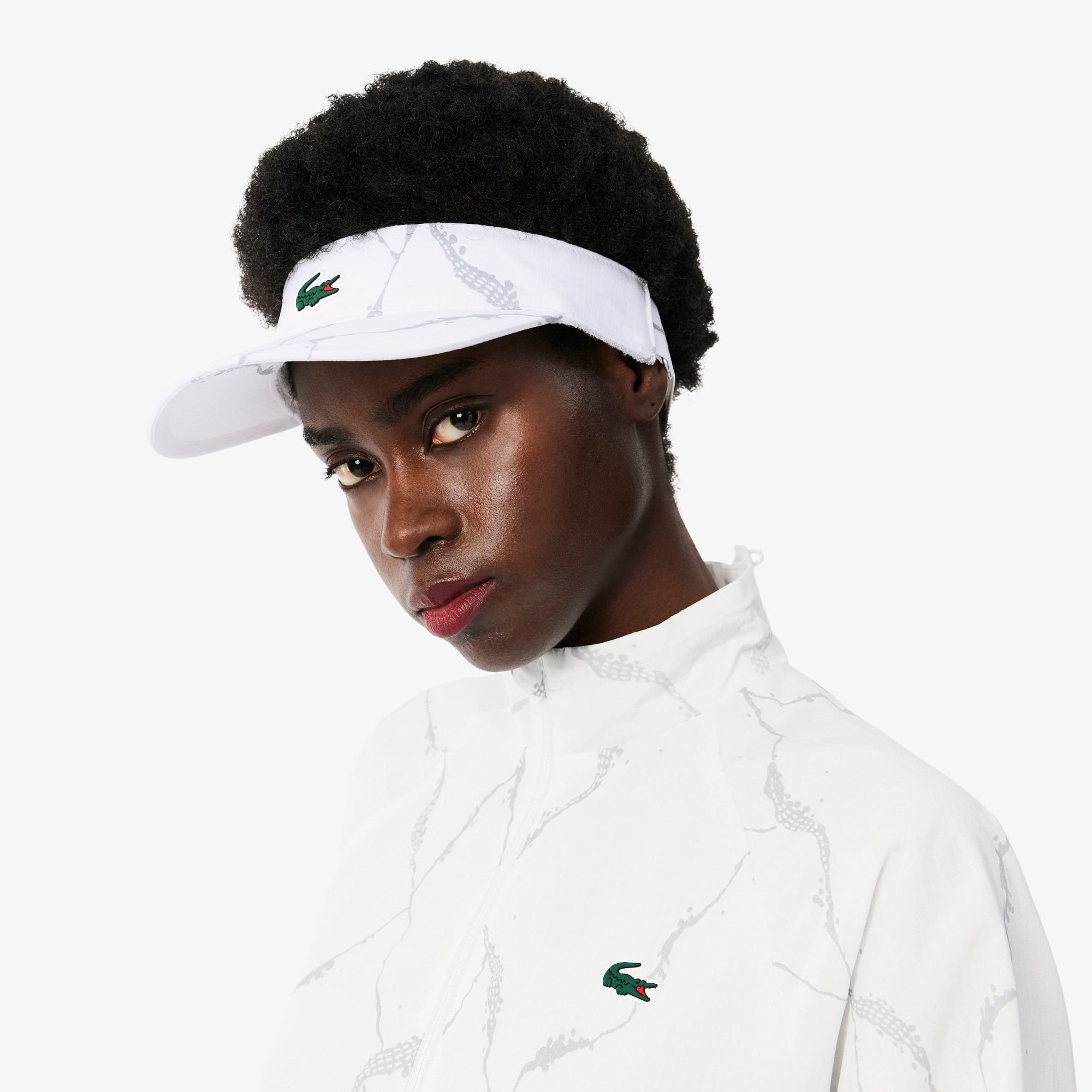 Reflective Print Tennis Visor