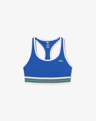 Women's Lacoste x Bandier All Motion Striped Sports Bra