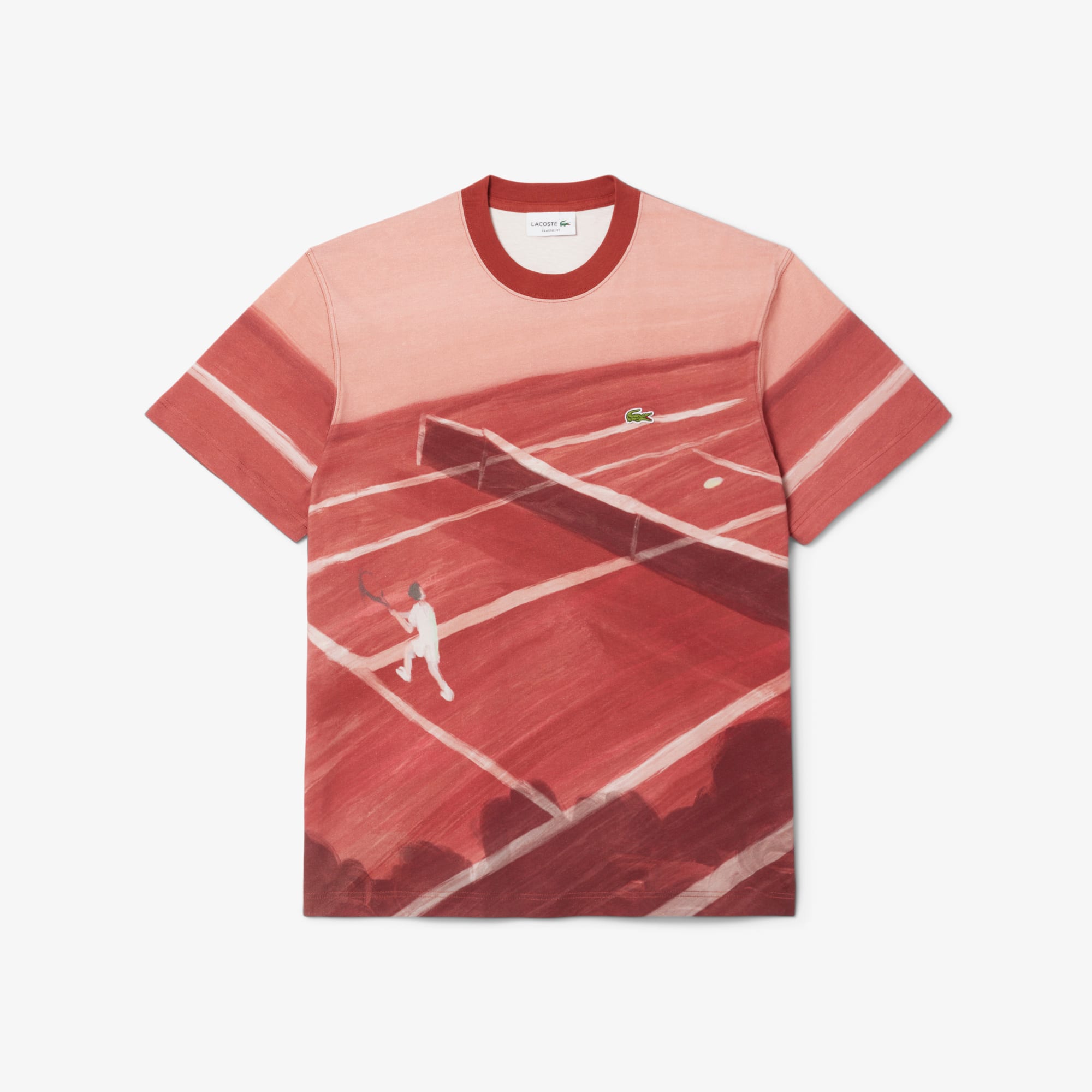 Men's Classic Fit Tennis Print T-Shirt - T-shirts - New In 2026