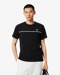 Playera De Punto De Algod&oacute;n Con Ribete De Logo Para Hombre