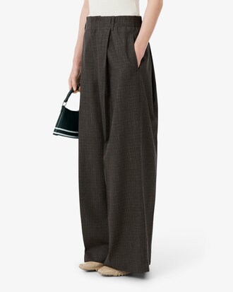 Runway Oversized Tailored Wool Pants