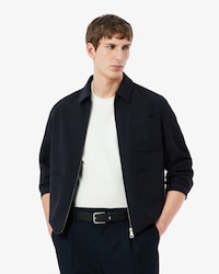 Veste twill de laine m&eacute;lang&eacute;e
