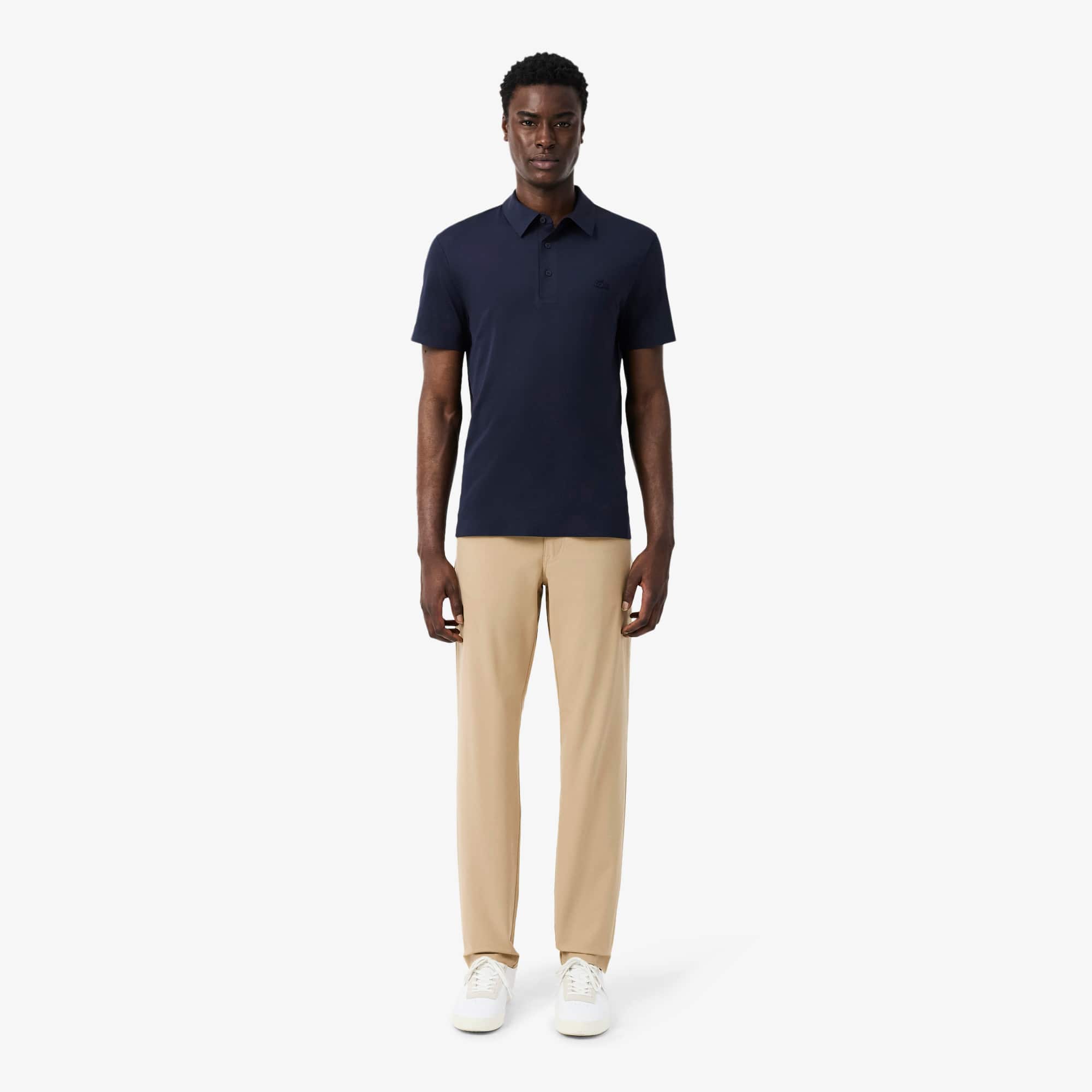 Lacoste Slim Fit Stretch Chino Pants - 13 - 40 In Brown