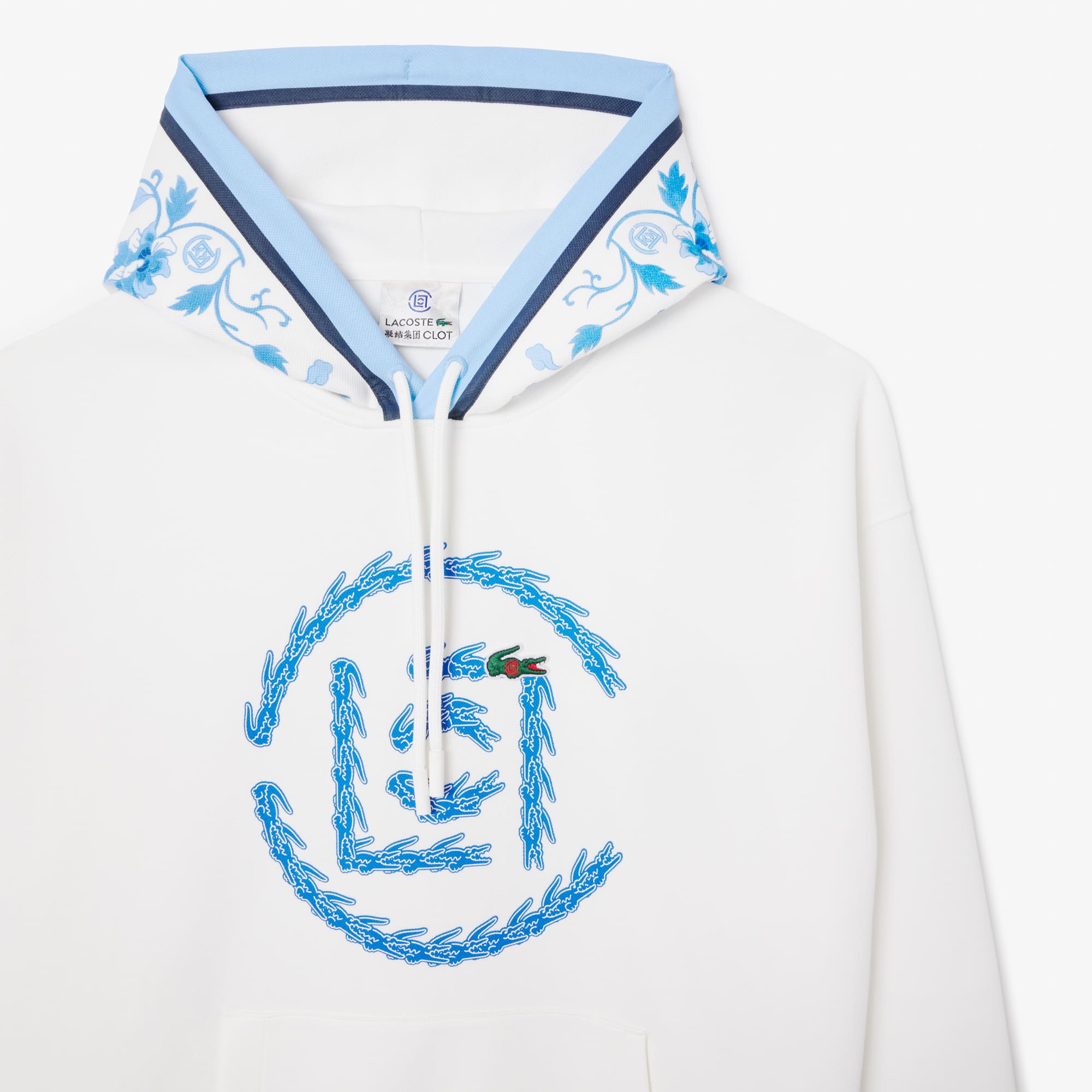 ★Lacoste x CLOT Logo Hoodie 関税込★ Lacoste logo-patch Cotton Hoodie | Black | FARFETCH