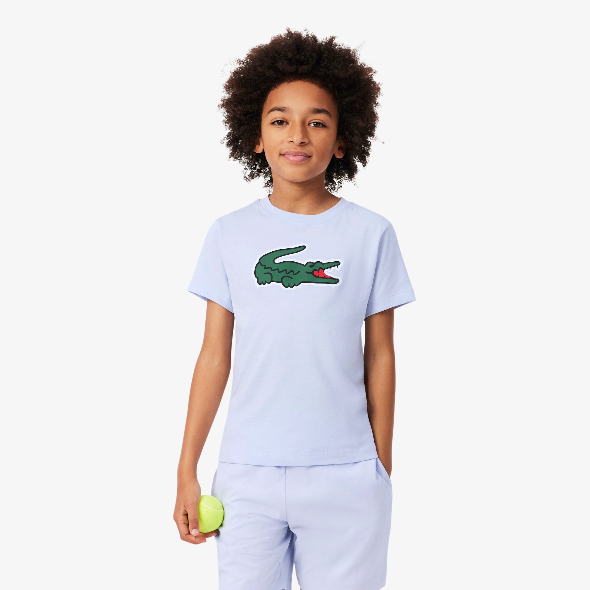 Lacoste Kids' Ultra Dry Printed Sport T-shirt - 16 Years In Blue