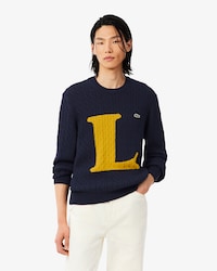 Intarsia Cable Knit Sweater