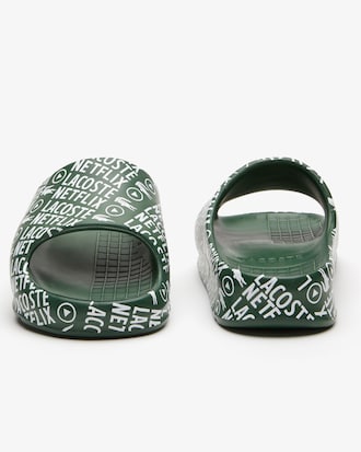 Women's Lacoste x Netflix Serve Slide Textile Slides