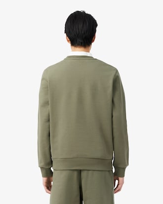 Stripe Band Fleece Sweatshirt