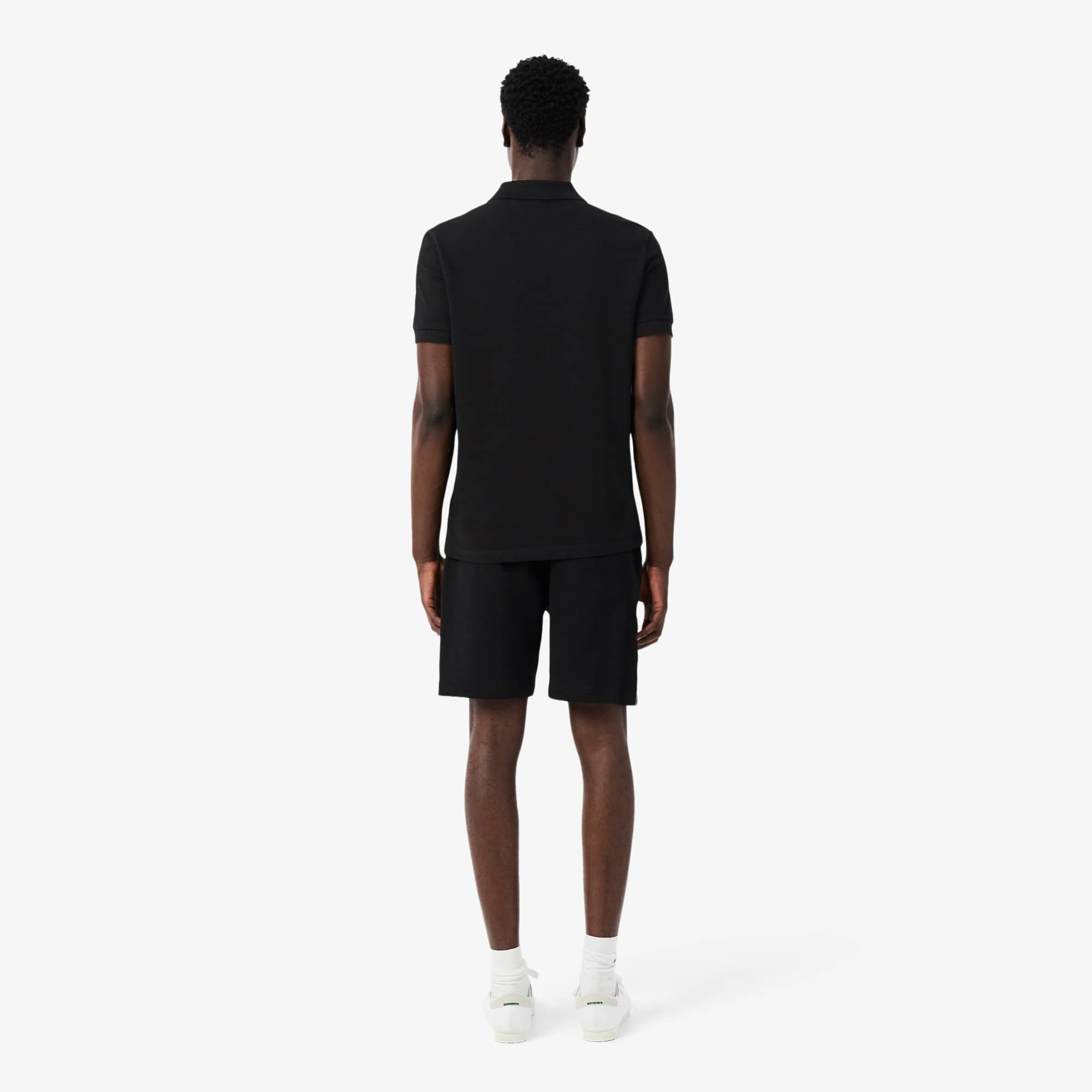 Regular Fit Logo Stripe Fleece Shorts