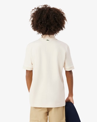 Polo De Interlock Con Badge Lacoste