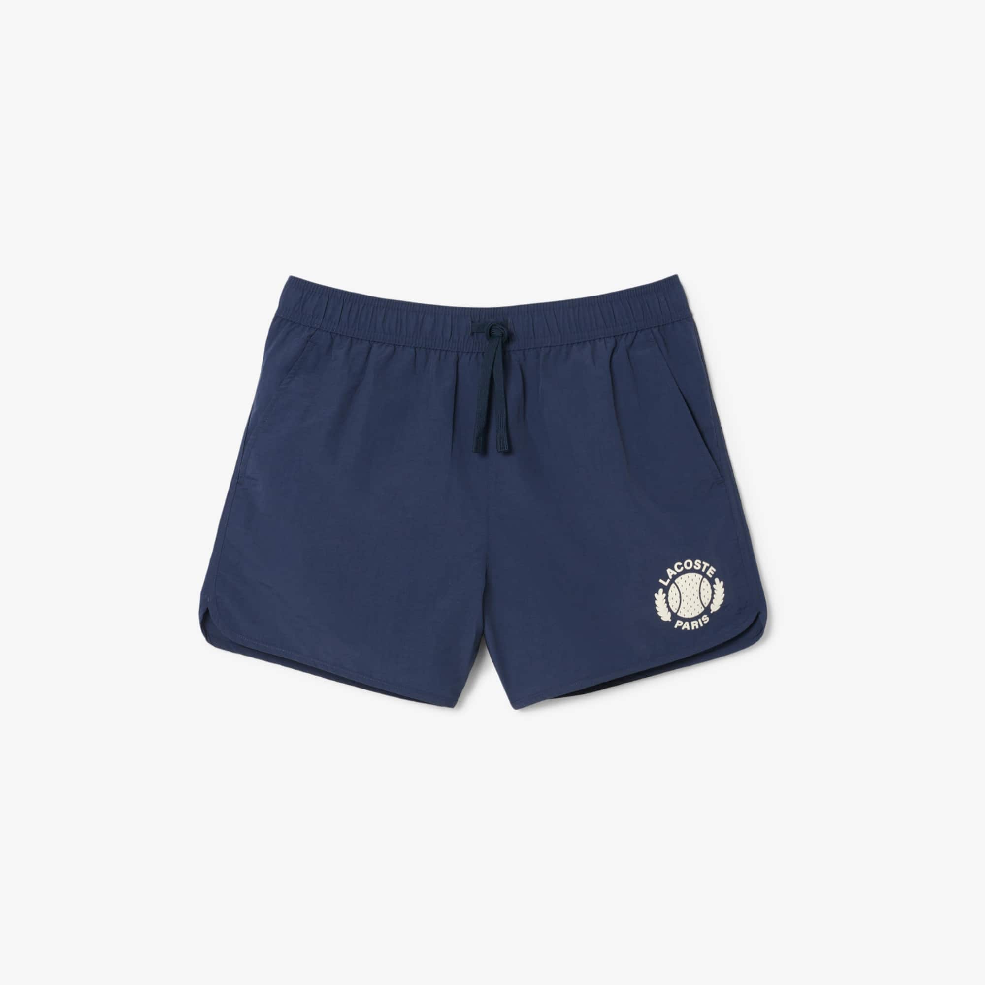 Men's Short Badge Accent Swim Trunks - Shorts & Swim - New In 2026