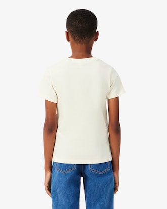 Textured Lacoste Cotton T-shirt