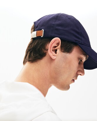 Unisex Contrast Strap And Crocodile Cotton Cap