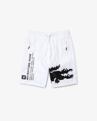 Bermudas unisex Lacoste L!VE x Minecraft de nailon