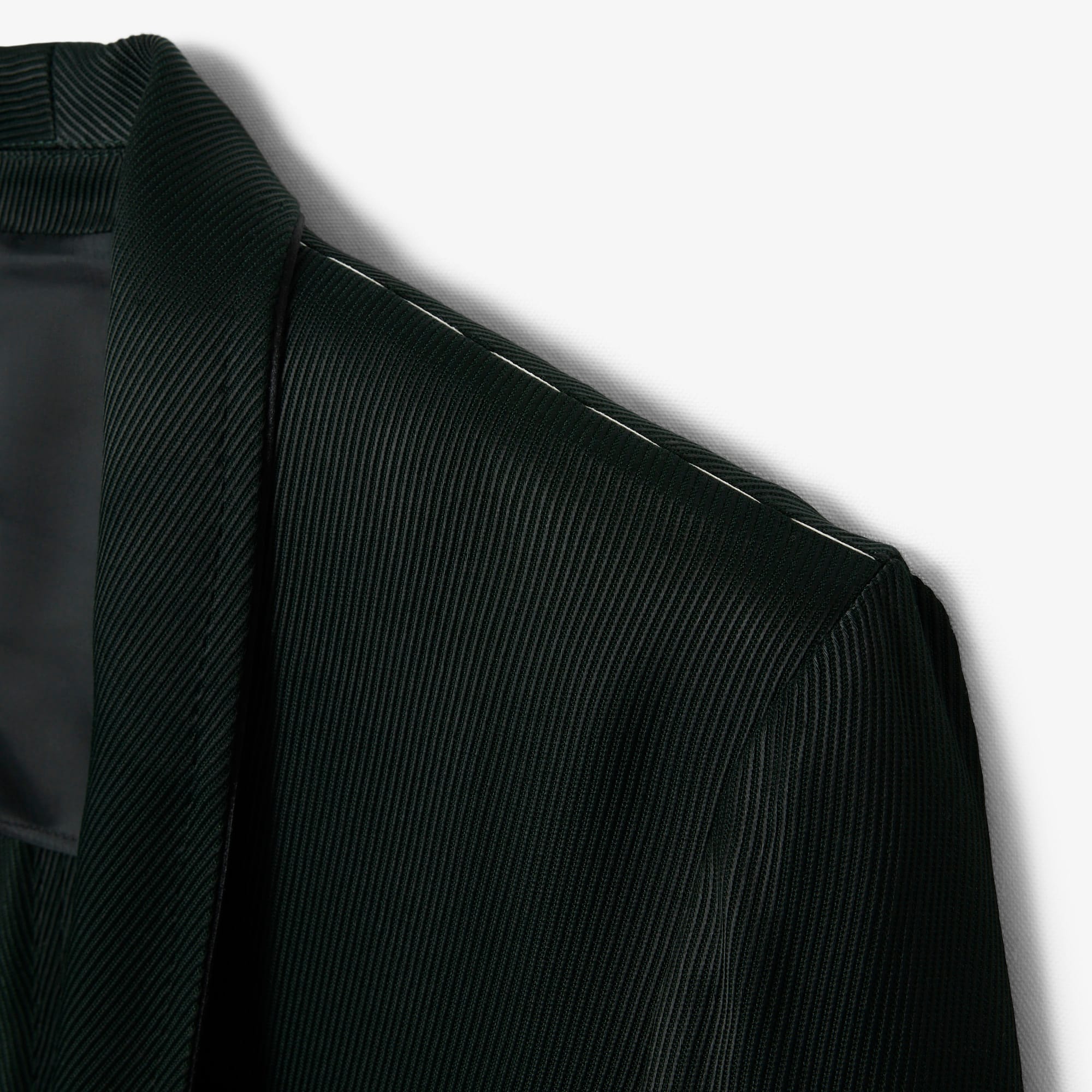 Runway Satin Shawl Neck Blazer