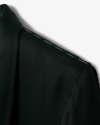 Runway Satin Shawl Neck Blazer