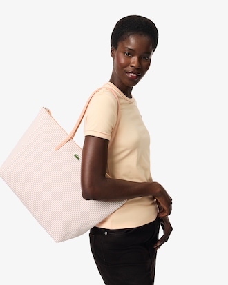 Large Striped L.12.12 Concept Tote