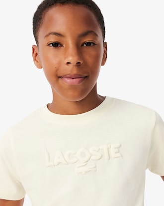 Textured Lacoste Cotton T-shirt