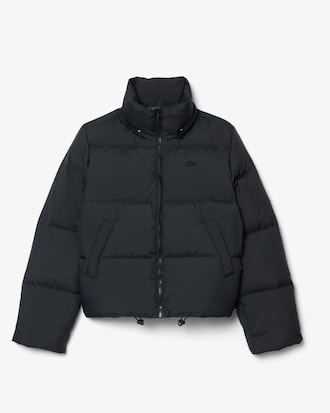 Water-Repellent Hooded Down Jacket
