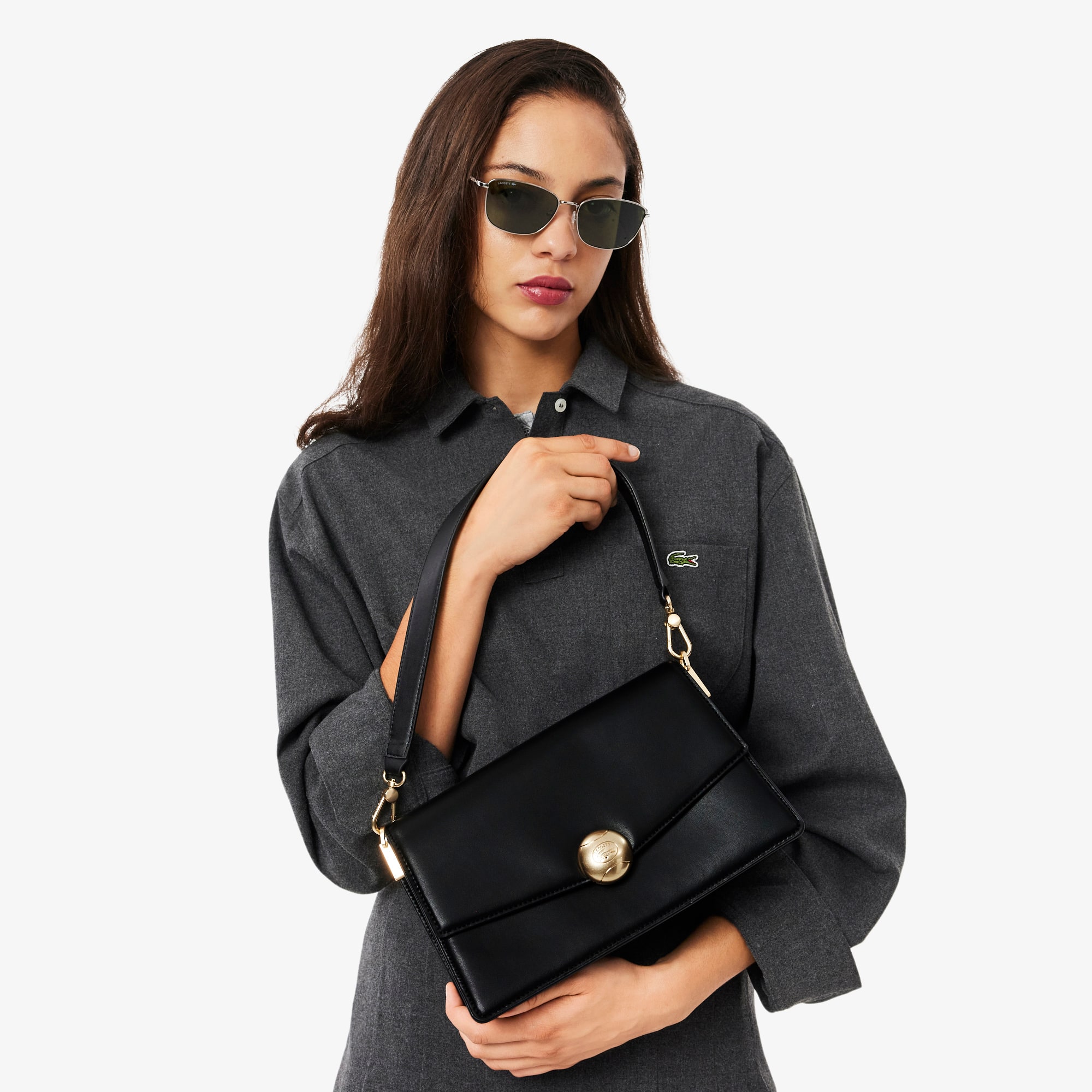 Large Tennis Bliss Shoulder Bag - Bags - New In 2026 | Lacoste