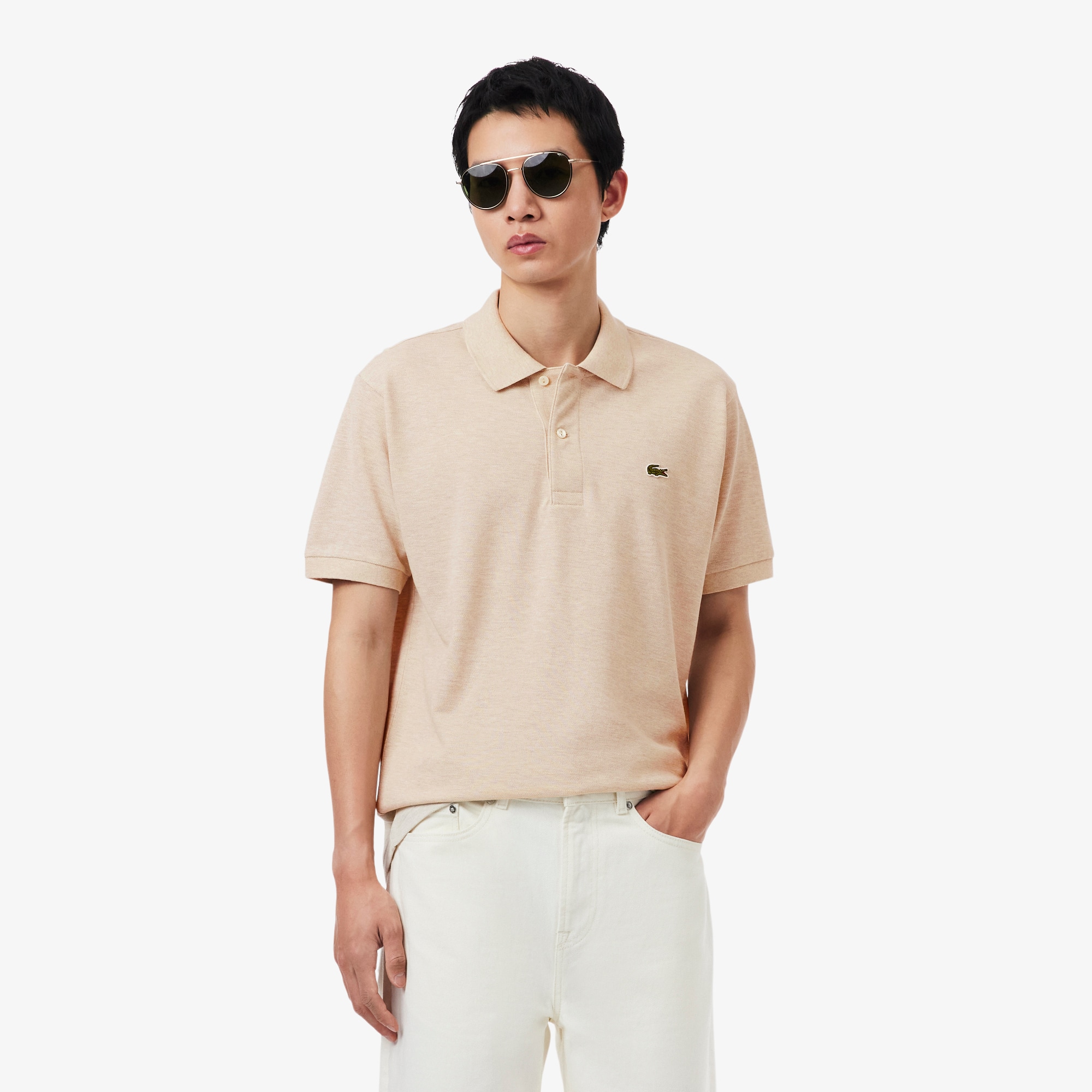 Lacoste Men's Classic Fit L.12.12 Heathered Polo