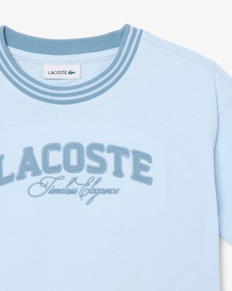 Playera de Algod&oacute;n con Detalles de La Marca Lacoste