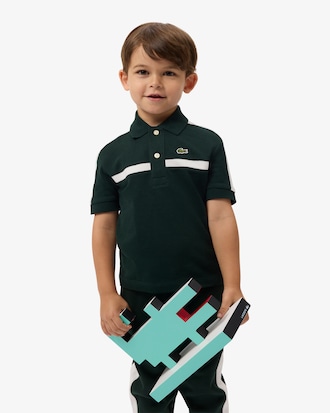 Polo de Petit Piqu&eacute; con Bloques de Color