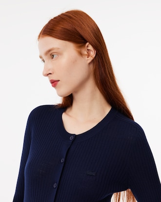 Women's Merino Wool 3D Knit Cardigan