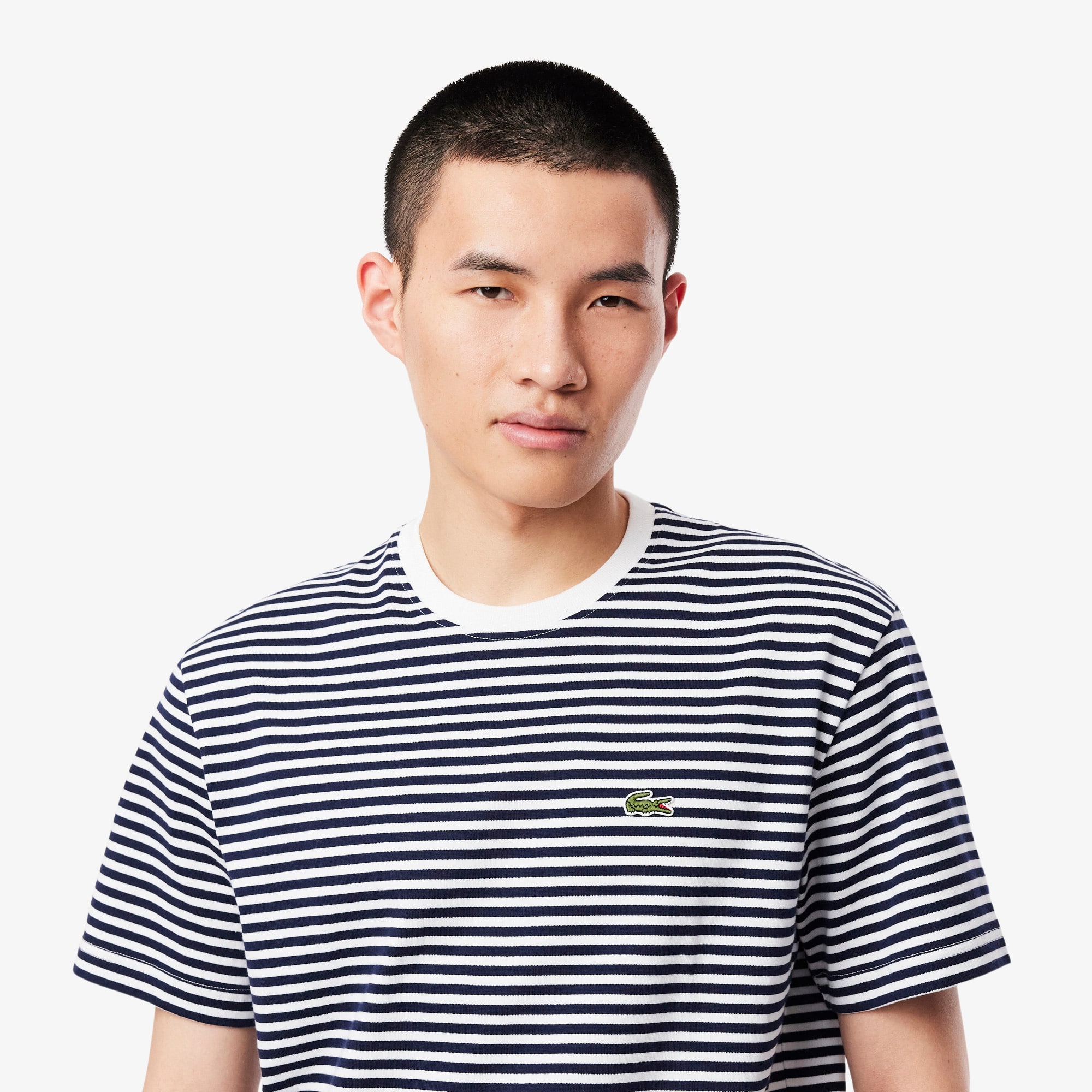 Men's Striped Heavy Cotton T-Shirt - T-shirts - New In 2025