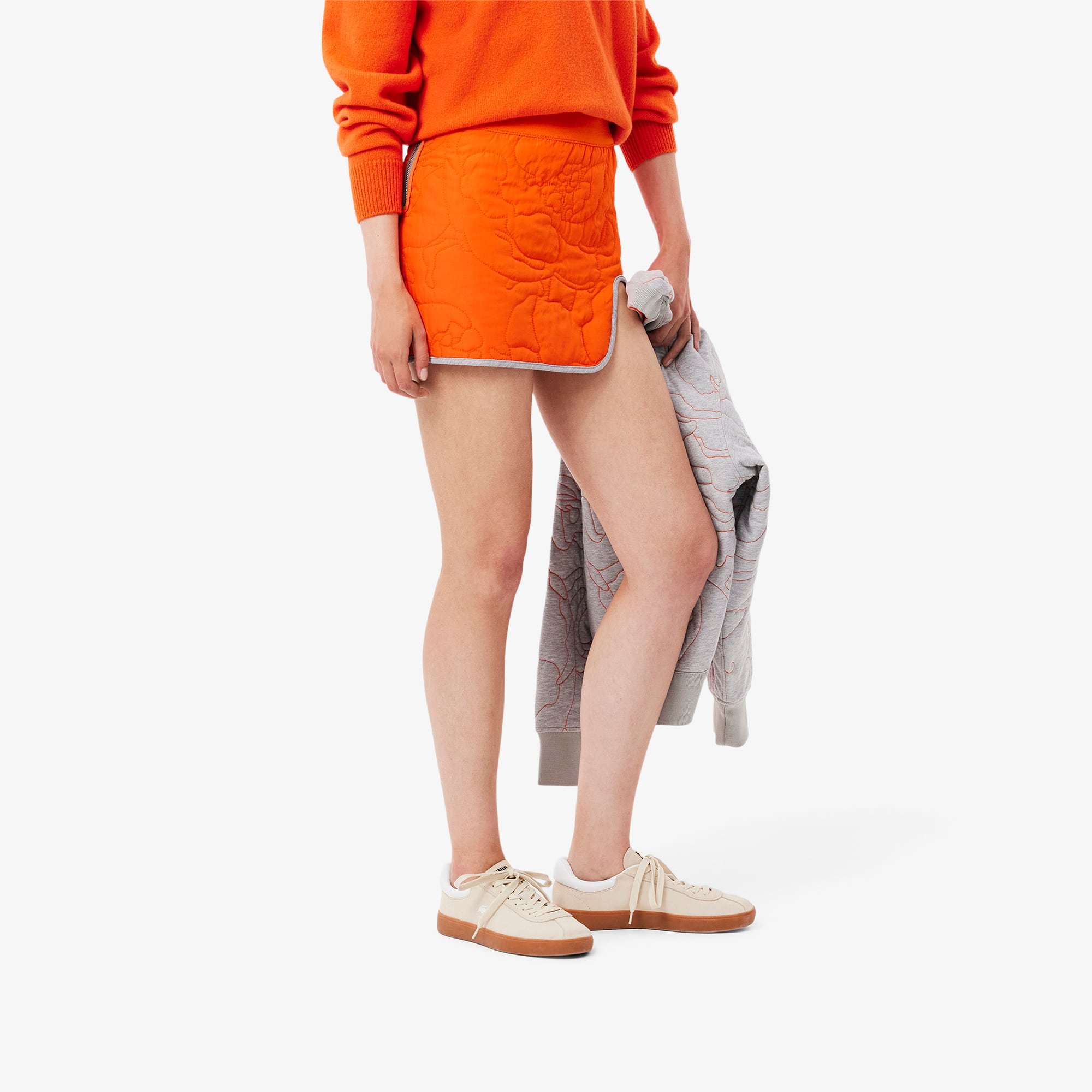 Women's Reversible Embroidered Quilted Mini Skirt - Shorts