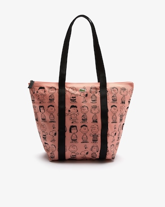 Lacoste x Peanuts Print Canvas Tote