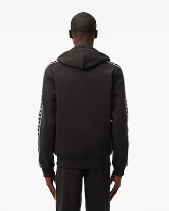 Men's Logo Stripe Zip-Up Hoodie