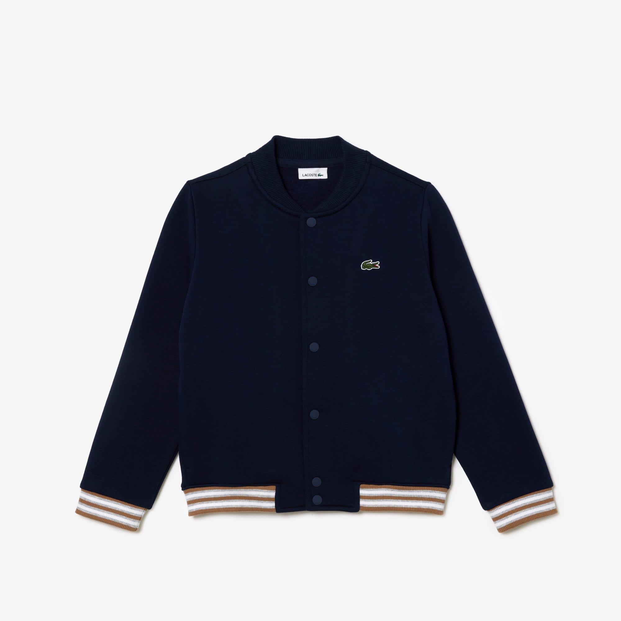 Kids' Contrast Sleeve Fleece Bomber Jacket - Sweaters