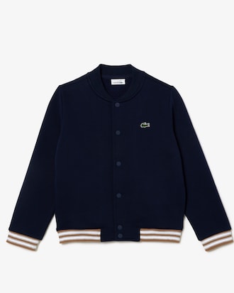 Kids' Contrast Sleeve Fleece Bomber Jacket