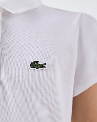 Kids' Scalloped Collar Mini Piqué Polo