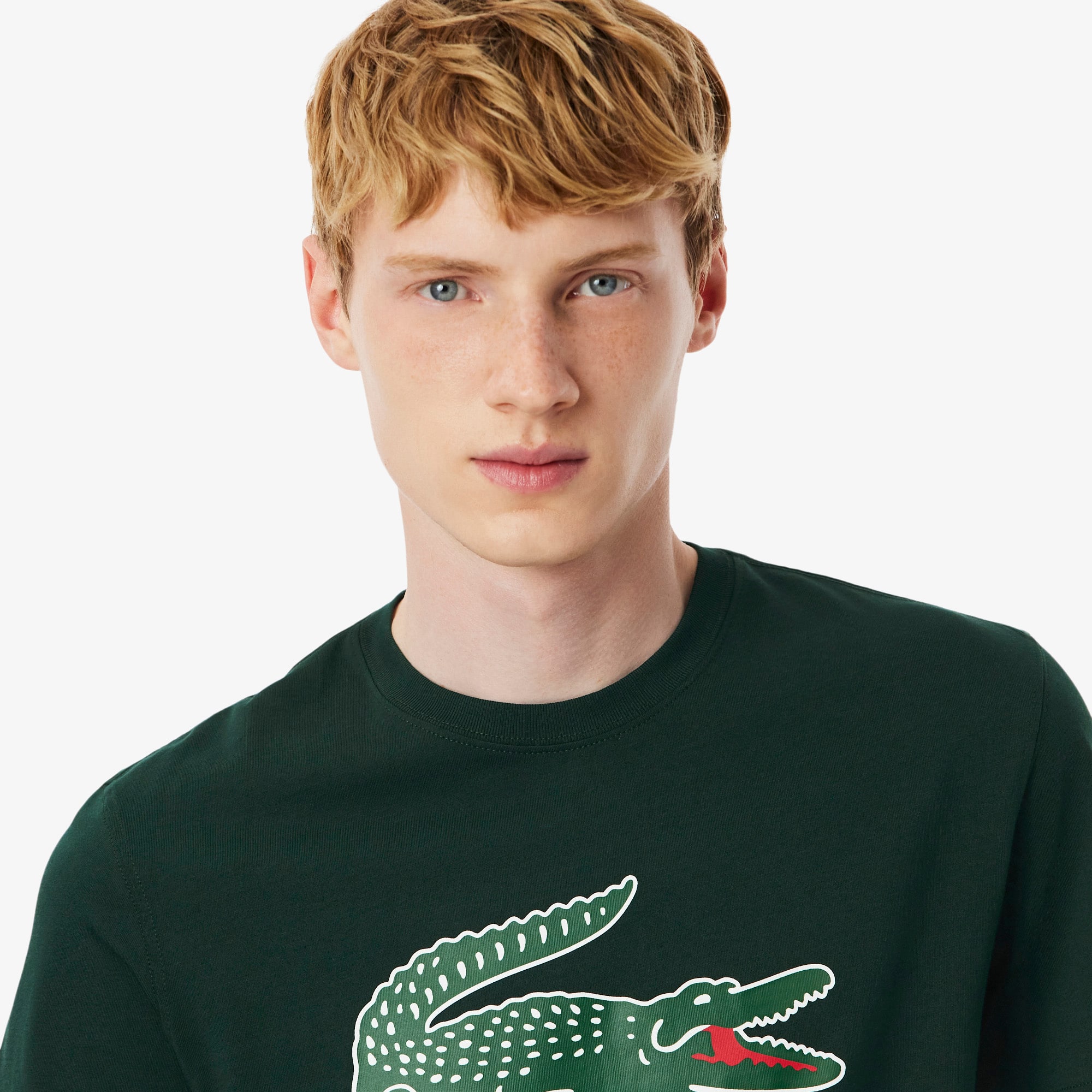 Men's Printed Cotton T-Shirt - T-shirts - New In 2026 | Lacoste