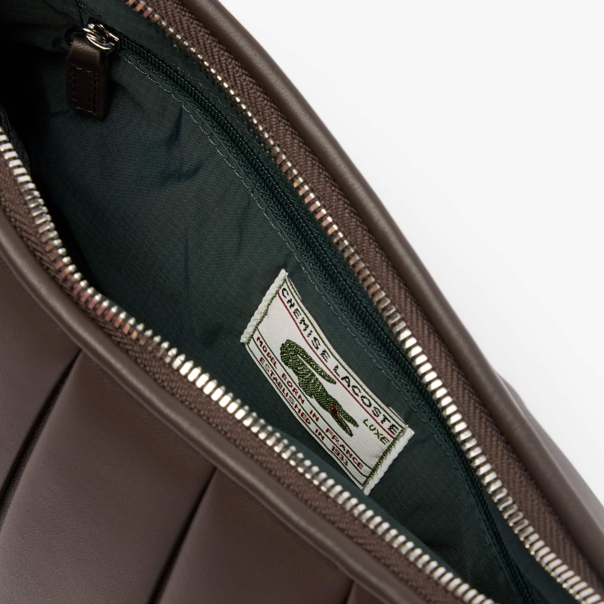 Medium Runway Lenglen Leather Bag - Bags - New In 2026 | Lacoste